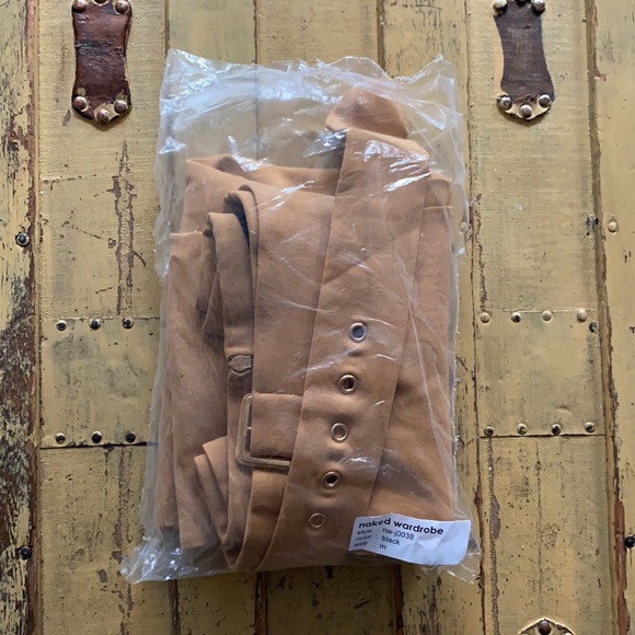 NWT NAKED WARDROBE HIGH RISE BODYCON MIDI SKIRT M - Picture 12 of 13